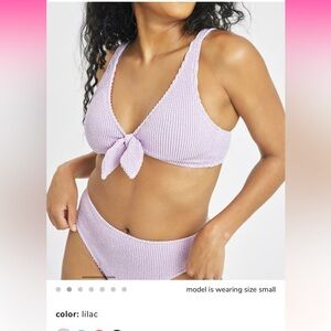 Lively Ruched Plunge Bralette & High Waist Swim Bundle